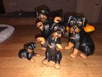 Rottweiler beeldjes 11 stuks, Ophalen of Verzenden, Zo goed als nieuw