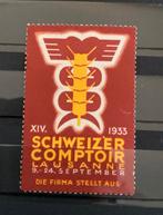 Zwitserland sluitzegels 1933 Lausanne comptoir Suisse, Verzenden, Gestempeld
