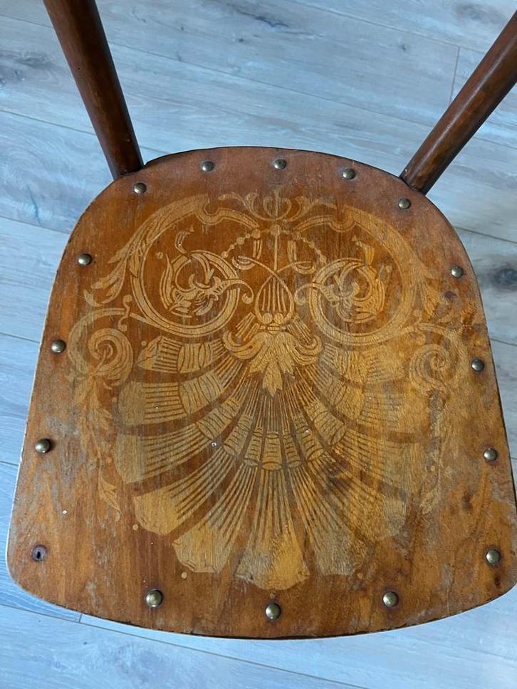 Thonet Stoeltjes, Huis en Inrichting, Stoelen, Gebruikt, Vier, Hout, Bruin, Ophalen of Verzenden