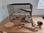 Kooi voor mongoolse gerbil (2) of hamster., Kooi, Minder dan 75 cm, Zo goed als nieuw, Ophalen