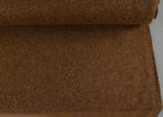 Kvadrat Divina Melange 3 oranjebruin; restant meubelstof, Wol, Bruin, 120 cm of meer, Nieuw