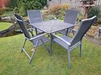 Royal Garden tuintafel en 4 tuinstoelen tuinsetje, Tuin en Terras, Ophalen, Gebruikt, Overige materialen