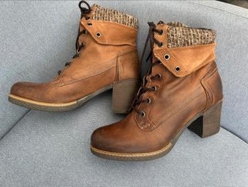 Hush Puppies leren veter laarsjes, bruin maat 40 beschikbaar voor biedingen