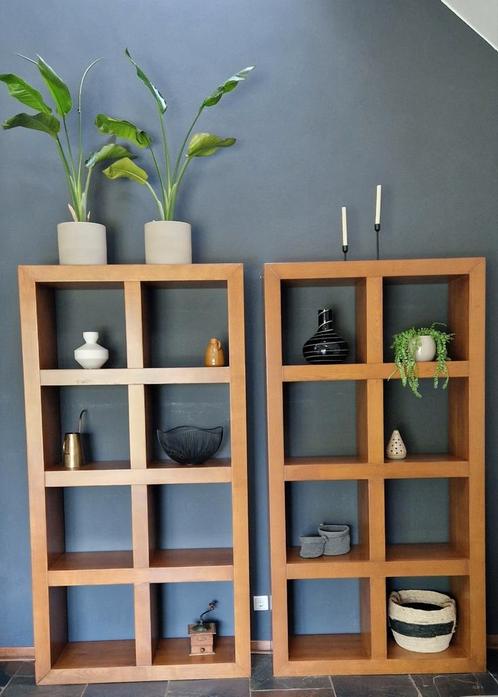 Grote vakkenkast boekenkast, Huis en Inrichting, Kasten | Wandmeubels, Zo goed als nieuw, 200 cm of meer, 25 tot 50 cm, Ophalen