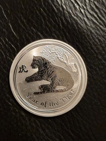 Zilveren Lunar Tijger Munt 2010 beschikbaar voor biedingen