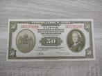 Heel mooi biljet 50 gulden Nederlands-Indië 1943, Wilhelmina, Postzegels en Munten, Bankbiljetten | Nederland, Ophalen of Verzenden