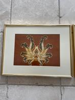 Zijden schilderij, Huis en Inrichting, Ophalen of Verzenden, Zo goed als nieuw, Hout, Minder dan 50 cm