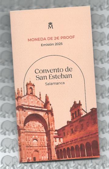 Spanje 2 euro 2025 (27e)"De oude stad Salamanca"(proof,blis) beschikbaar voor biedingen