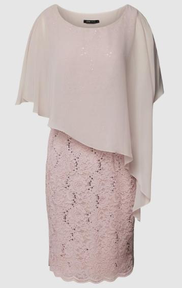 Nieuw: oudroze cocktailjurk van SWING mt. 36 38 met clutch beschikbaar voor biedingen