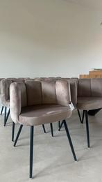 6 Pole to Pole Stoelen - Grijs Velvet, Huis en Inrichting, Stoelen, Ophalen, Nieuw, Vijf, Zes of meer stoelen, Stof