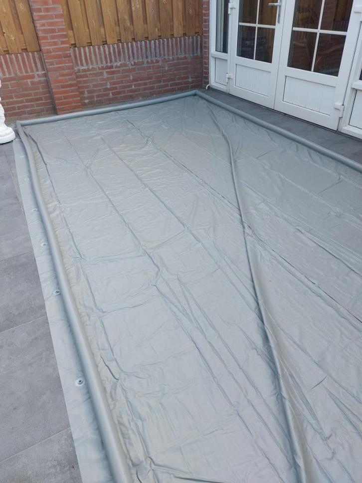 Grondzeil met opblaasrand voor tent van caravan,, Caravans en Kamperen, Kampeeraccessoires, Gebruikt, Ophalen of Verzenden