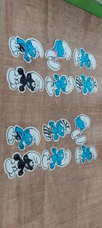 Vintage smurfenstickers 9-10 cm, Ophalen of Verzenden