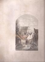 Gouda St. Jans - Kerk Litho G.J. Verspuy 1859, Antiek en Kunst, Kunst | Etsen en Gravures, Ophalen of Verzenden
