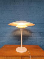 Vintage tafellamp schalenlamp, Deens design, Ophalen, Gebruikt, Metaal, Minder dan 50 cm