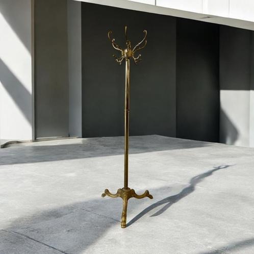 Vintage vergulde 'gouden' staankapstok / vloerkapstok, Huis en Inrichting, Woonaccessoires | Kapstokken, Wandkapstok, Minder dan 100 cm