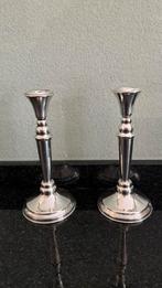 2 zilveren kandelaars. Hoog: 19 cm. Zilverkeur: 925, Antiek en Kunst, Verzenden, Zilver