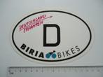 sticker oud Duitsland fietsen groot biria D auto camper retr, Verzenden, Zo goed als nieuw