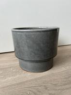 Grijze bloempot H&M home, Ophalen, Rond, Zo goed als nieuw, Aardewerk