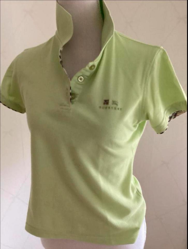 BURBERRY LONDON POLO. Mt 38. Mintgroen. Korte mouw, Kleding | Dames, Tops, Zo goed als nieuw, Maat 38/40 (M), Groen, Korte mouw