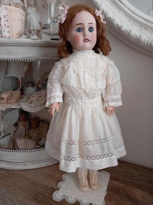Antieke Franse pop Petite Francaise J .V. anker 60 cm., Antiek en Kunst, Antiek | Speelgoed, Ophalen of Verzenden
