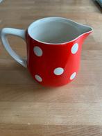 Aardenwerken schenkkan rood met witte stippen (Lyra), Ophalen of Verzenden, Gebruikt