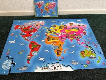 educatieve wereld puzzel van 35 stukken. beschikbaar voor biedingen