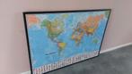 Wereldkaart, merk Map International Craenen, 102x138cm, Ophalen, Oorspronkelijke maker, 125 cm of meer, 75 cm of meer