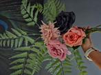 Zijdebloemen boeket kunstbloem bloemstuk roos zijden, Huis en Inrichting, Ophalen of Verzenden