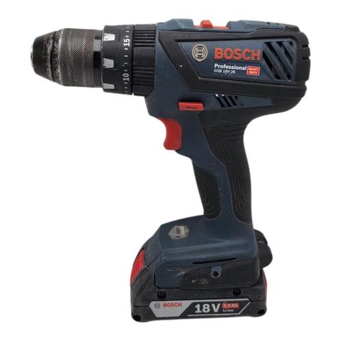 Bosch GSB 18V-28 accu klopboormachine 18V Li-ion | Incl. 2.0, Doe-het-zelf en Verbouw, Gereedschap | Boormachines, Zo goed als nieuw