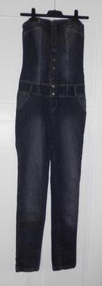 Strapless jumpsuit spijkerpak tuinbroek jeans, Ophalen of Verzenden, Zo goed als nieuw, Maat 36 (S), Blauw