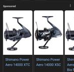 GEZOCHT Shimano Power aero 14000 XSC of XTC, Watersport en Boten, Ophalen of Verzenden, Zo goed als nieuw, Molen