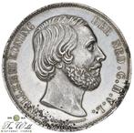 Nederland 2½ Gulden 1872 - UNC, Zilver, 2½ gulden, Ophalen of Verzenden, Koning Willem III