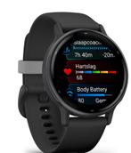 GARMIN vivoactive 5 Music Zwart factuur + Garantie, Sieraden, Tassen en Uiterlijk, Smartwatches, Zwart, Slaap, Nieuw, Garmin
