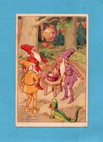 Mooie oude Jan Wiegman kaart met kabouters M173 - 1945, Verzamelen, Ansichtkaarten | Themakaarten, Verzenden, 1940 tot 1960, Gelopen
