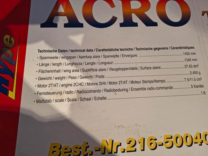 Nieuw Modelvliegtuig ARF - 142cm Spanwijdte!, Hobby en Vrije tijd, Modelbouw | Vliegtuigen en Helikopters, Ophalen
