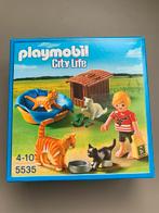 Playmobil City Life Poezenfamilie 5535 - Zeldzaam!, Ophalen of Verzenden, Zo goed als nieuw