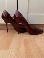 Elegante bordeauxrode pumps en clutch van Dune, Ophalen of Verzenden, Zo goed als nieuw, Rood, Pumps