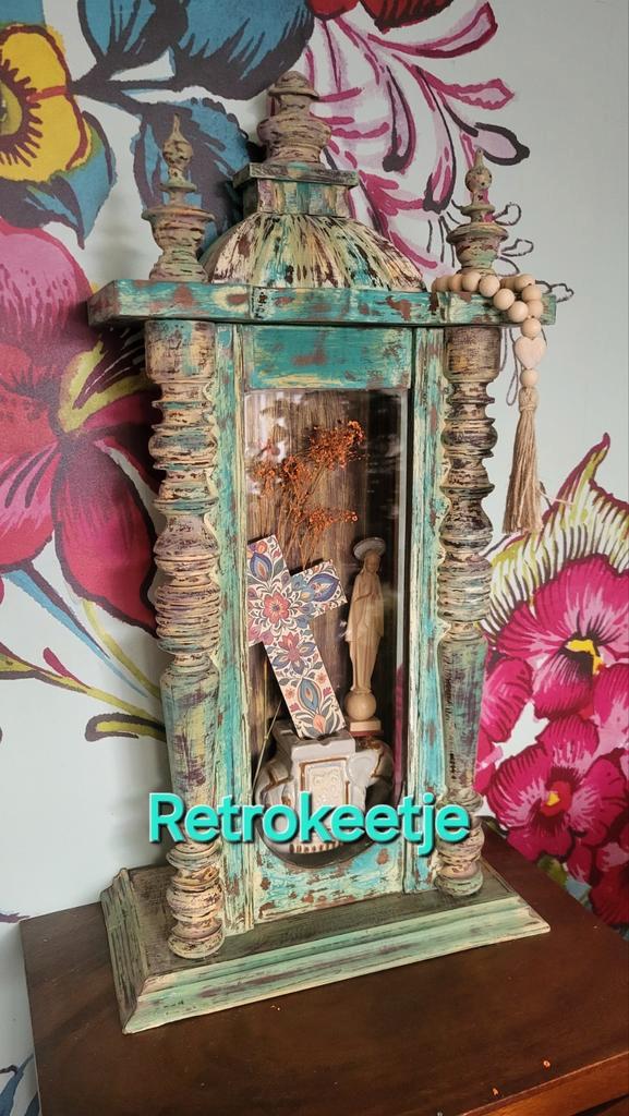 Ibiza/Mexicaans/Herdenkingskastje/Kastje, Antiek en Kunst, Curiosa en Brocante, Ophalen of Verzenden