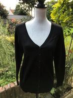 nieuwe git zwarte fijne tricot vest van Anni Rolfi - maat L, Zwart, Maat 42/44 (L), Nieuw, Anni Rolfi