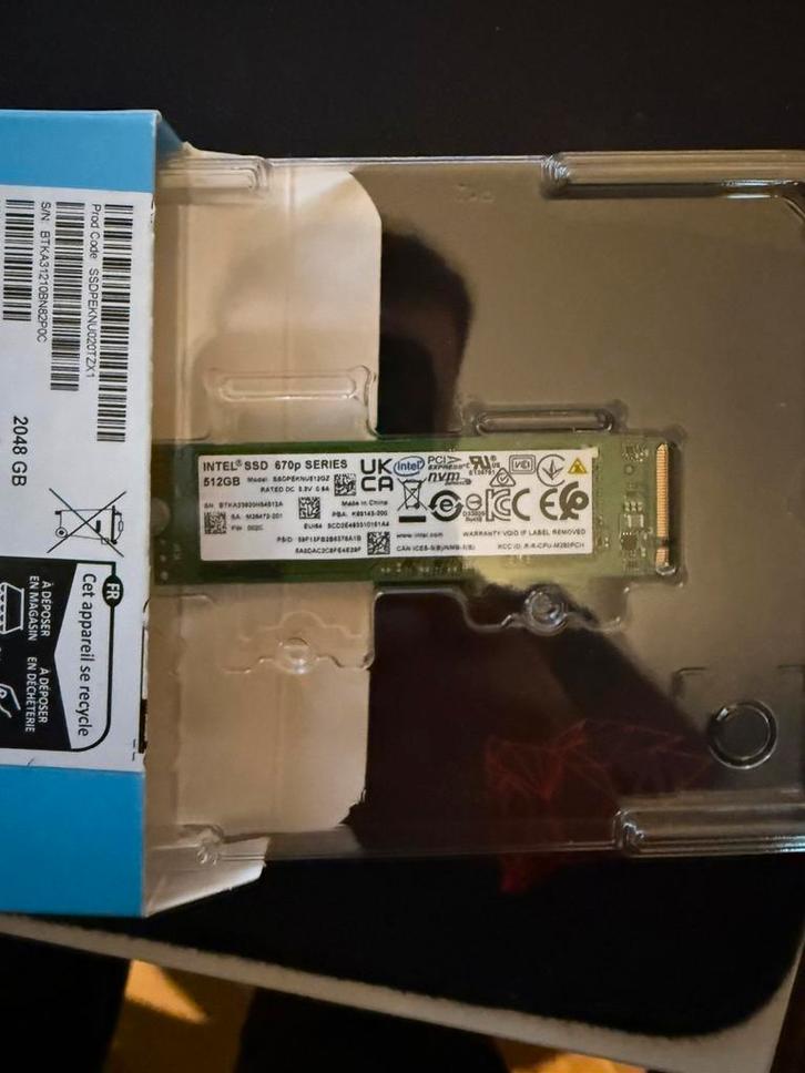 Intel 670p, Computers en Software, Harde schijven, Nieuw, Laptop, Intern, Ophalen of Verzenden