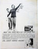 3 vintage advertenties reclames Lyril zeep 1962 schoonheid, Gebruikt, Ophalen