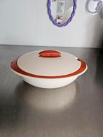 Tupperware Iso Duo Oranje/Wit - Goede Staat, Ophalen of Verzenden, Gebruikt, Wit, Bak of Kom
