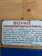 Vintage BOVAG Emaille Reclamebord, Verzamelen, Merken en Reclamevoorwerpen, Ophalen of Verzenden