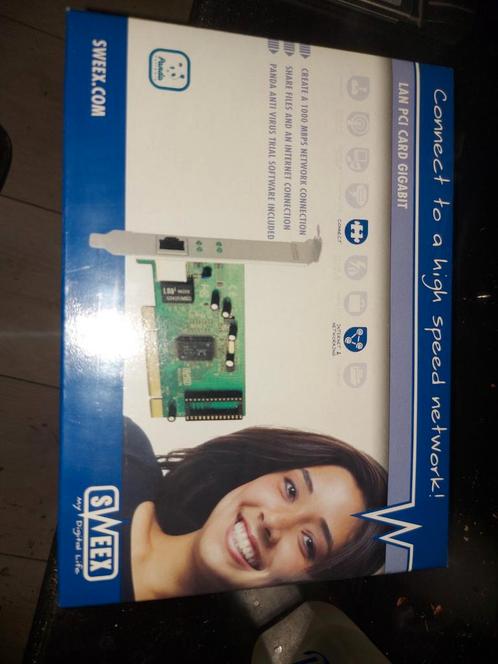 Sweex LC101 Gigabit Netwerkkaart PCI, Computers en Software, Netwerkkaarten, Nieuw, Intern, Ophalen of Verzenden