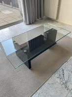 Glazen Salontafel MOET WEG t.e.a.b, Ophalen, Gebruikt, 100 tot 150 cm, 50 tot 100 cm