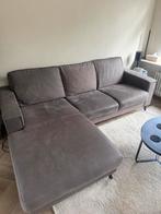 Hoek/ lounge bank antraciet, Huis en Inrichting, Banken | Sofa's en Chaises Longues, Ophalen, Zo goed als nieuw