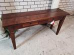 Gave Oude Sidetable ''Doorleefd" Teak, Huis en Inrichting, Ophalen, 100 tot 150 cm, Teakhout, TEAK GELEEFD KOLONIAAL