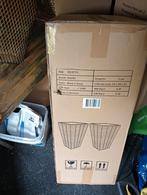2 zwarte plantenbakken nieuw in doos, Tuin, Kunststof, Minder dan 60 cm, Nieuw