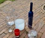 Vazen, glaasjes, sierfles, Minder dan 50 cm, Glas, Gebruikt, Ophalen of Verzenden