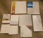 Schilderspullen: Doeken, Verf, Kwasten -  schilders ezel, Hobby en Vrije tijd, Ophalen of Verzenden, Gebruikt, Acrylverf